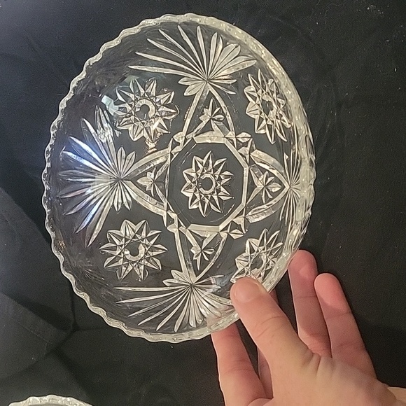 Anchor Hocking Prescut Star of David 7 1/4" bowl. No call outs. - Picture 7 of 7